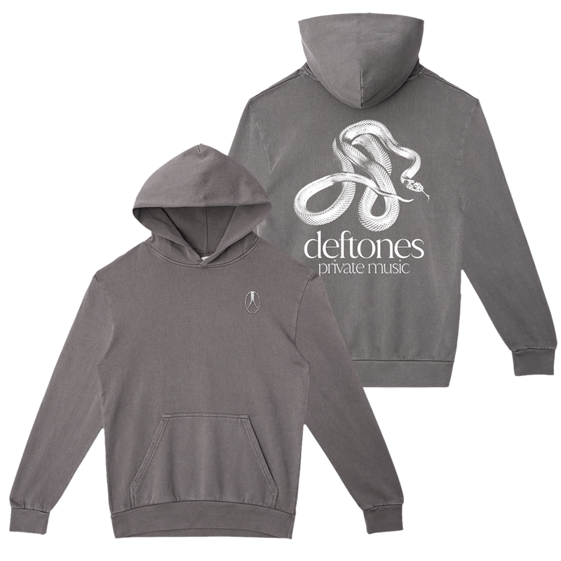private music embroidered hoodie