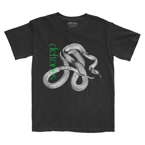 deftones logo snake tee