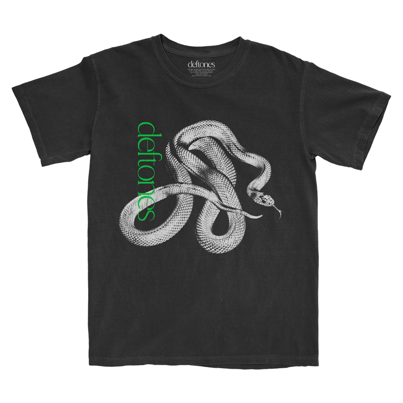 deftones logo snake tee deftones logo snake tee